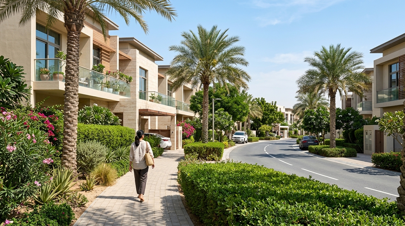 Dubai Investments Park 1, a residential community in Dubai near Dove Green Private School