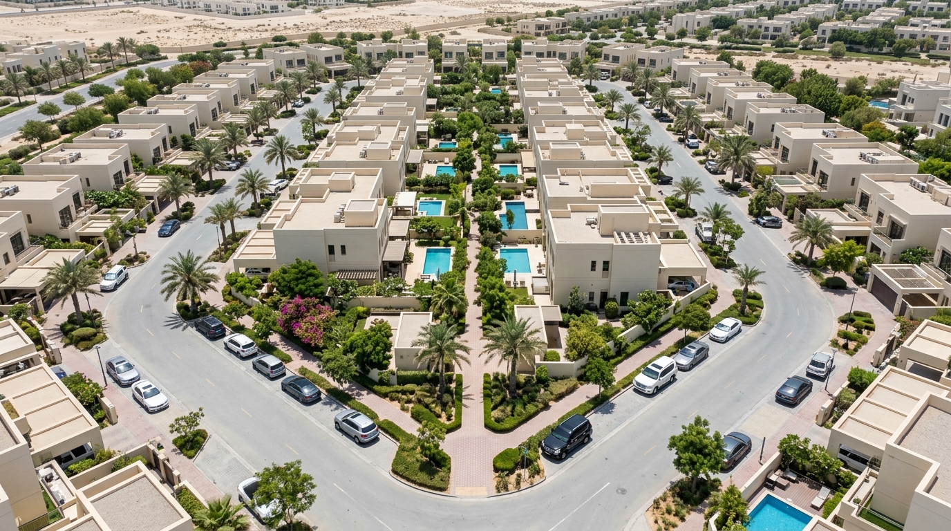Mirdif, a residential community in Dubai near Gulf Indian High School