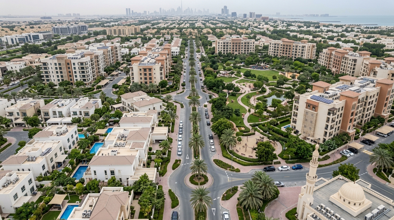 Al Barsha, a residential community in Dubai near Oak Tree Primary School