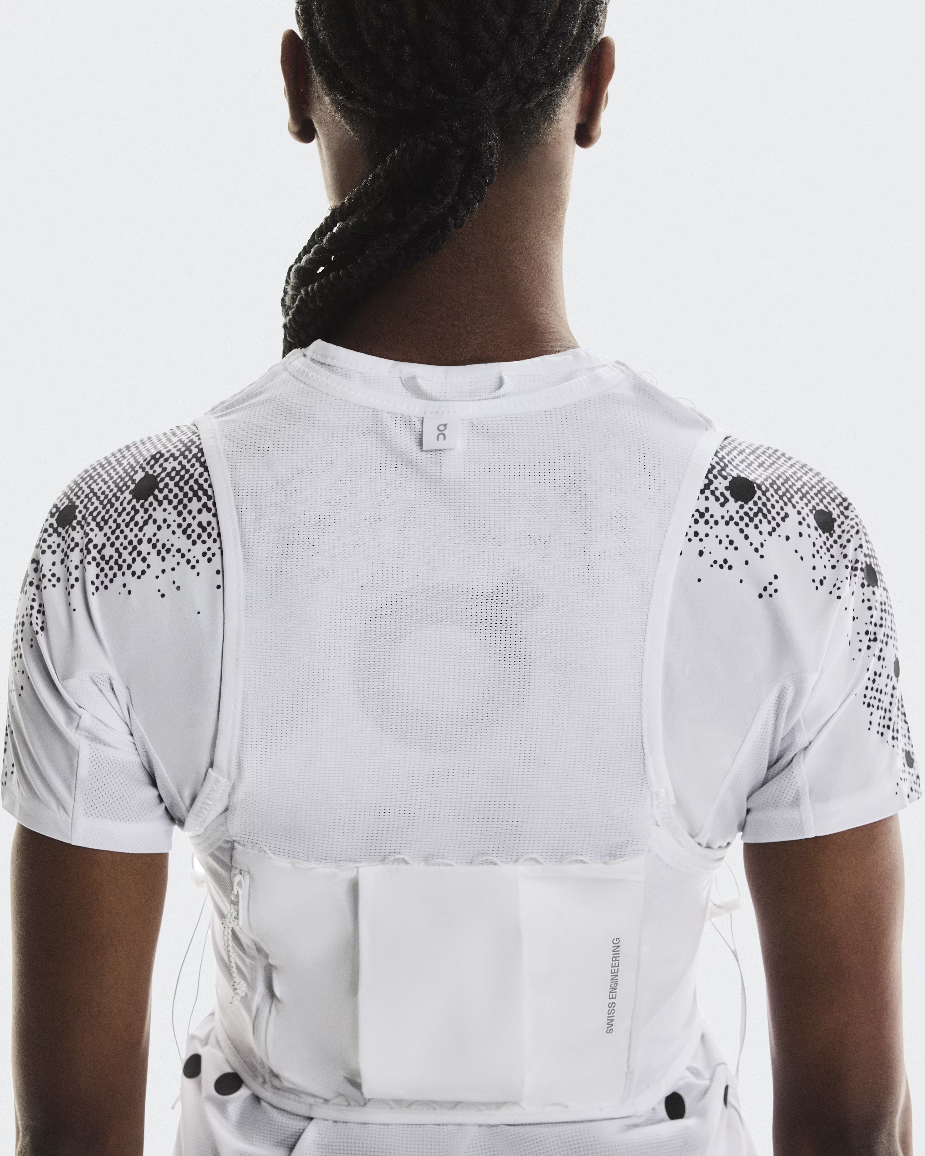 On Ultravest Pro in white back view on woman model