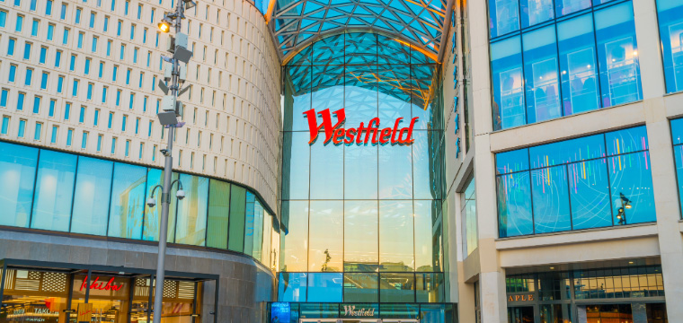 Busy Westfield Stratford City shopping centre