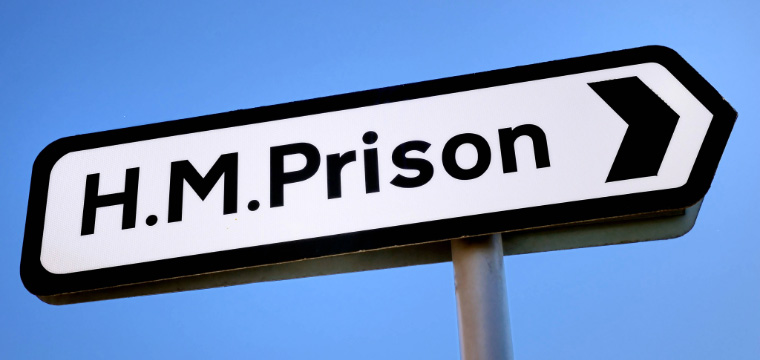 H.M.Prison sign