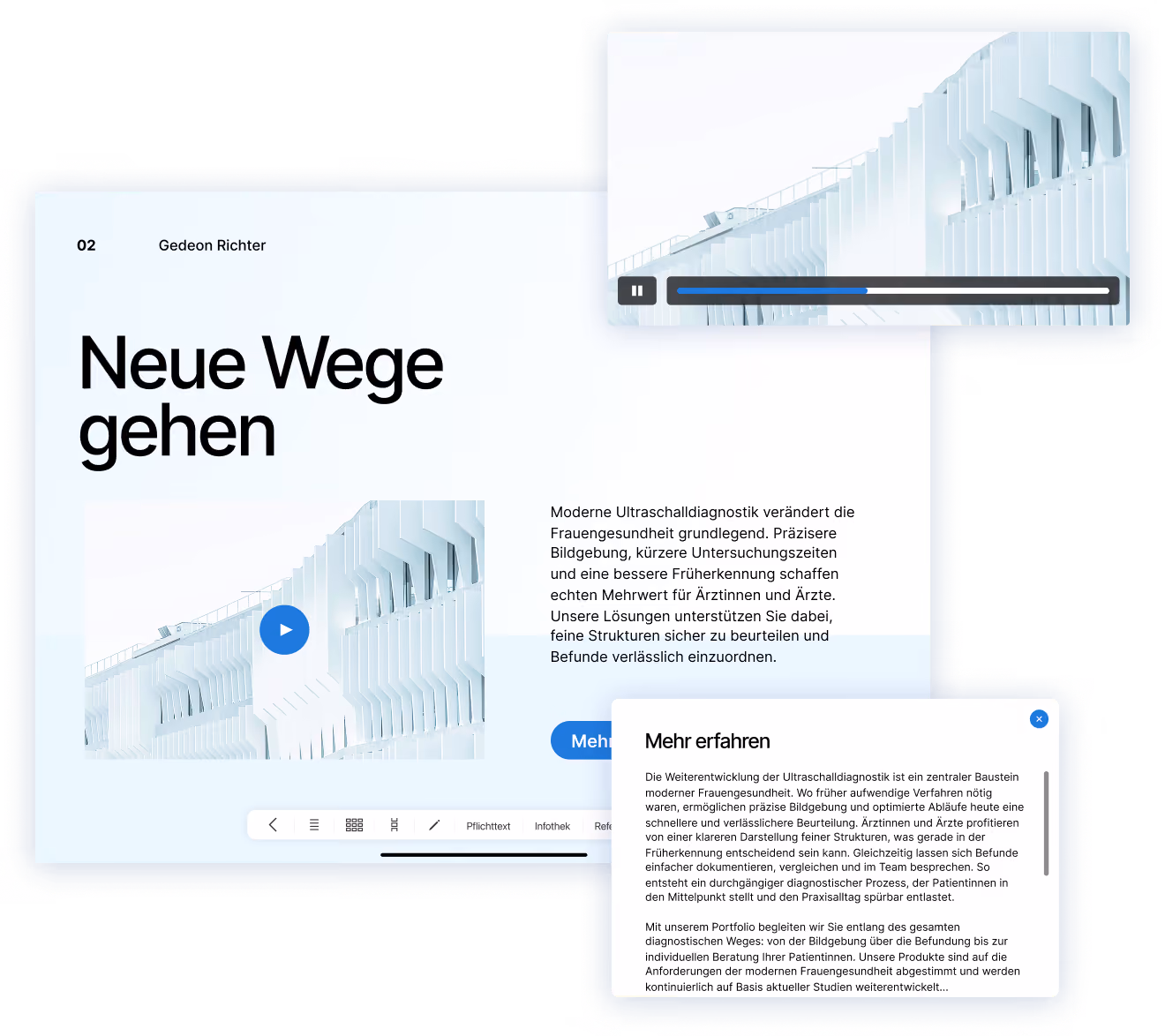 Ein iPad Mockup mit Screen des PPC Portals