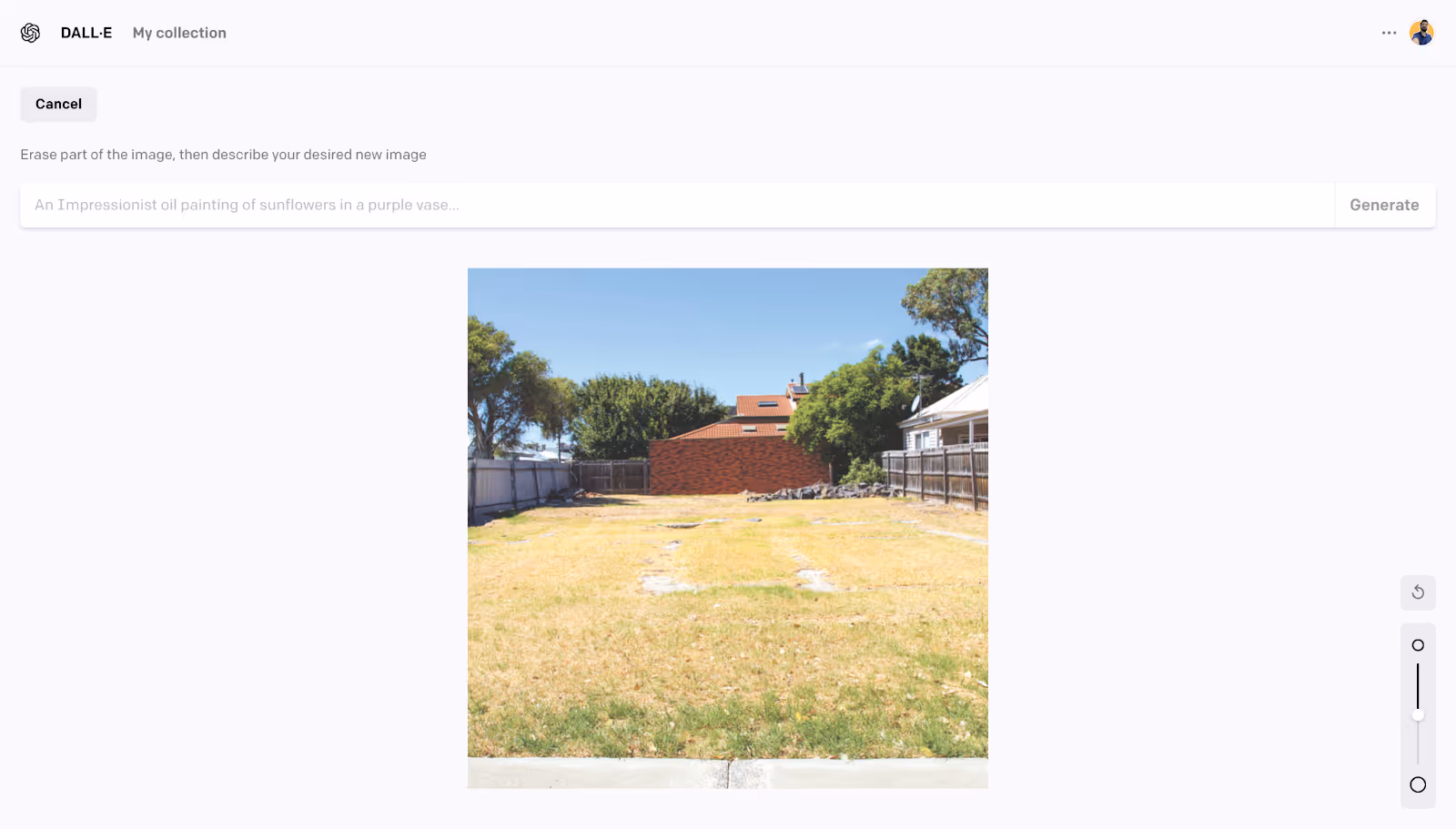 An Empty site