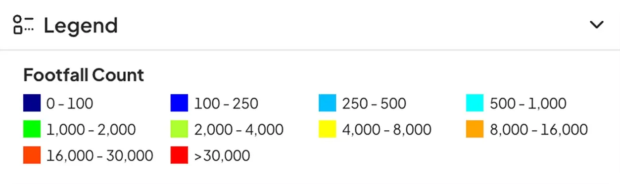 Footfall count for retail