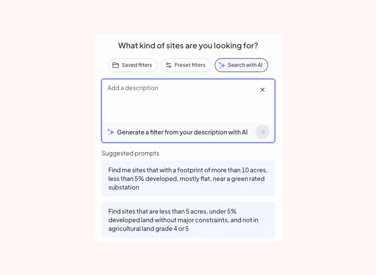 Searchland UI | Ai assistant