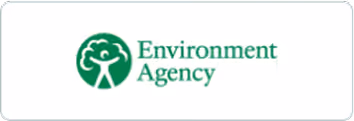 Environment Agency logo featuring a stylized tree inside a circle with agency name in green text.