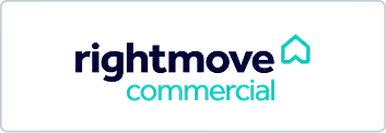 Rightmove Commercial logo with wordmark and a house-shaped icon above text.