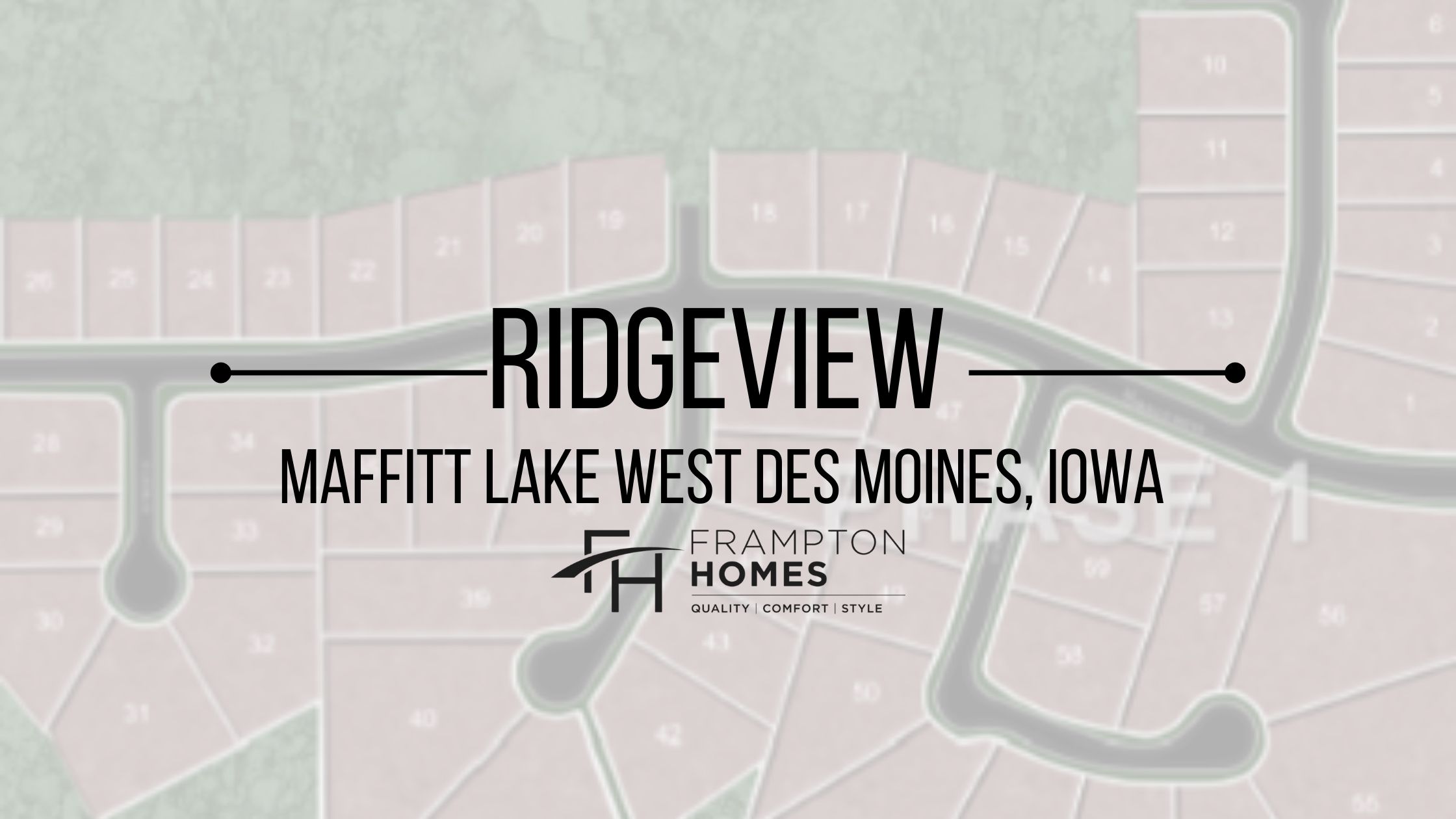 Ridgeview Development Maffitt Lake, West Des Moines IA 