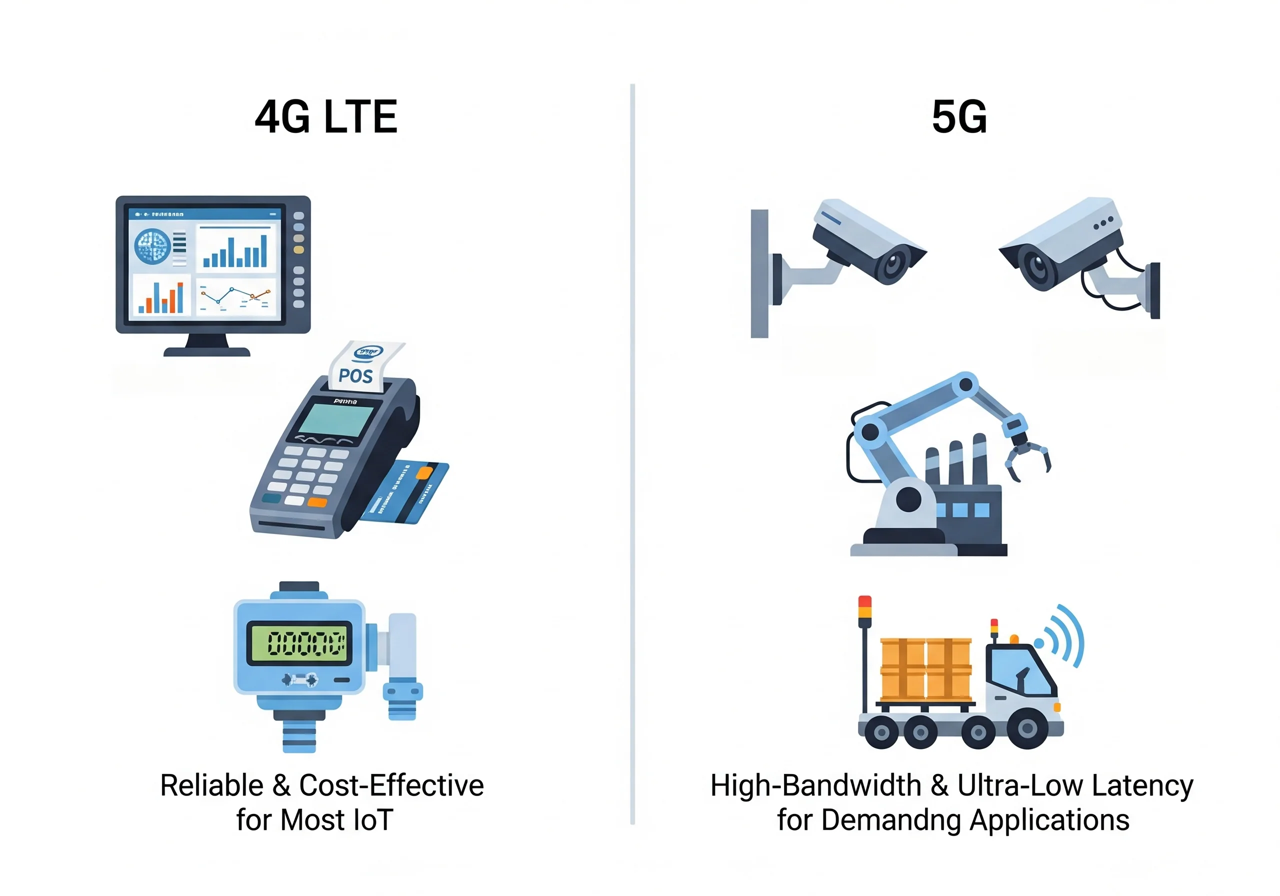 Choosing Between Private LTE and Public 5G Networks