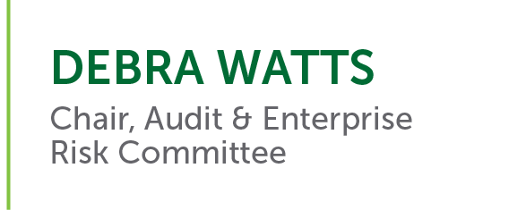 Lisa Wittke Schaffner - Chair, Audit & Enterprise Risk Committee