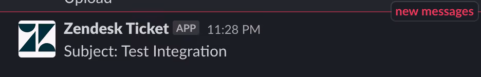 Slack notification
