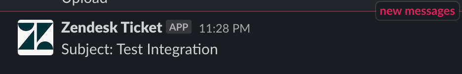 Slack notification