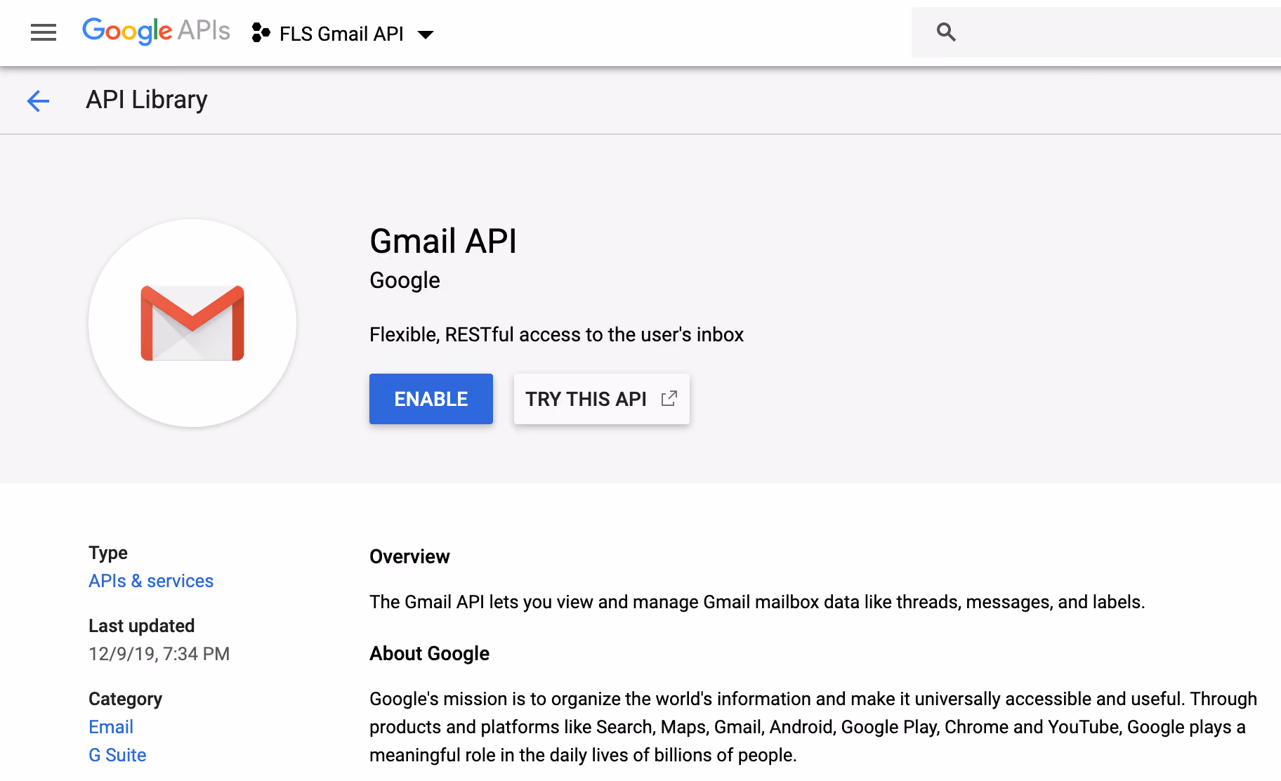 Gmail API