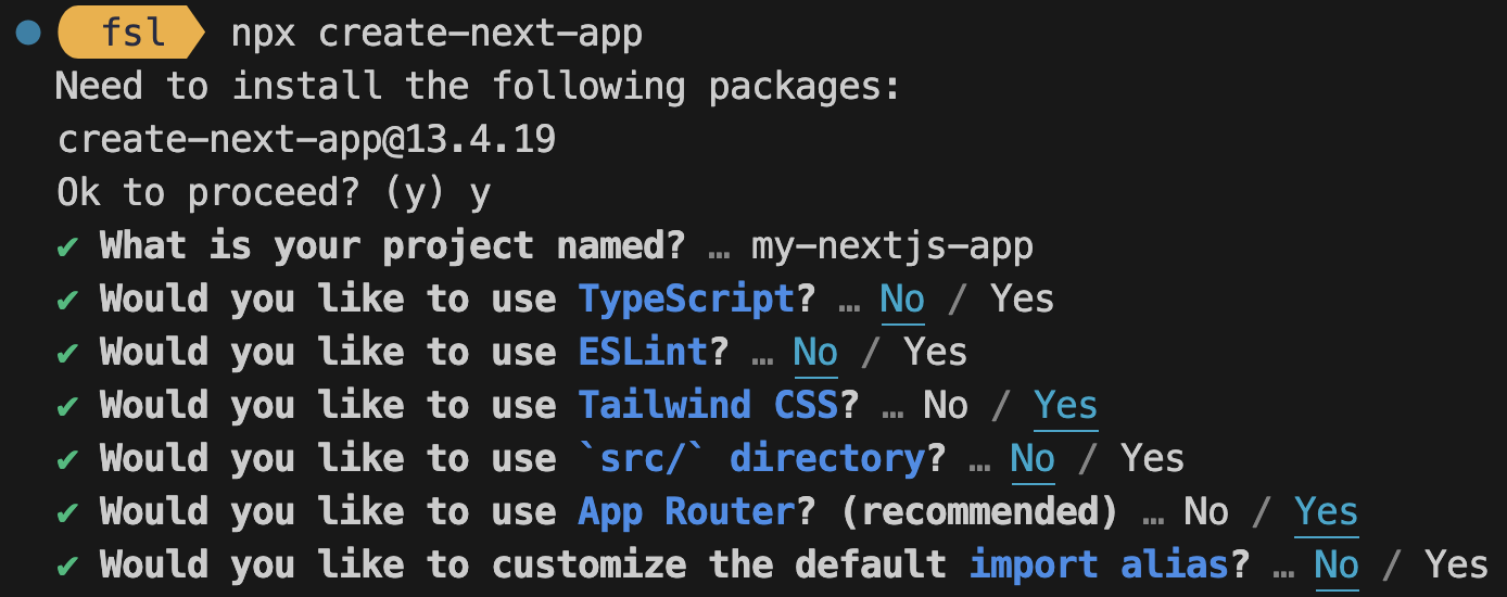 Screenshot displaying the previously described project configurations.