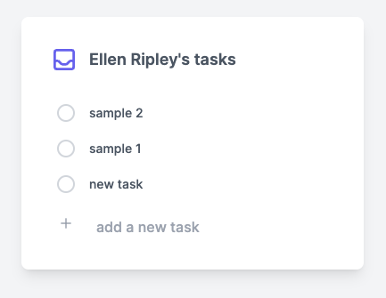 Screenshot of the to-do list application with sample pending tasks.