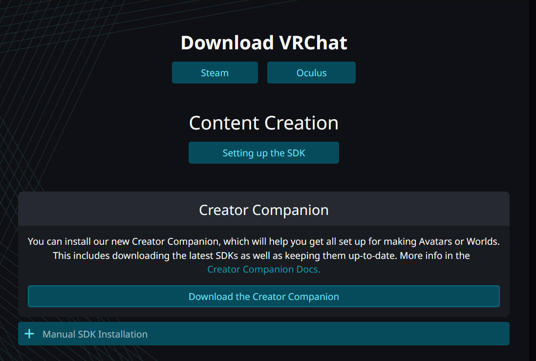 VRChat Creator Companion Download