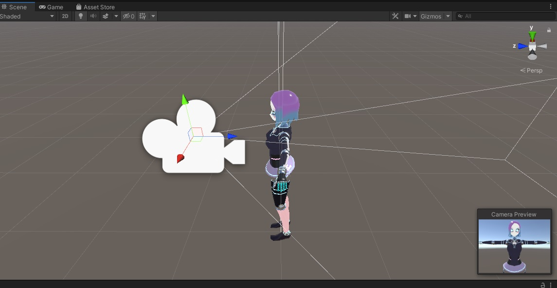 adjusting preview camera in Unity for VRChat avatar