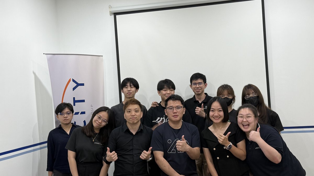 Apricity team photo at The Address JB project briefing