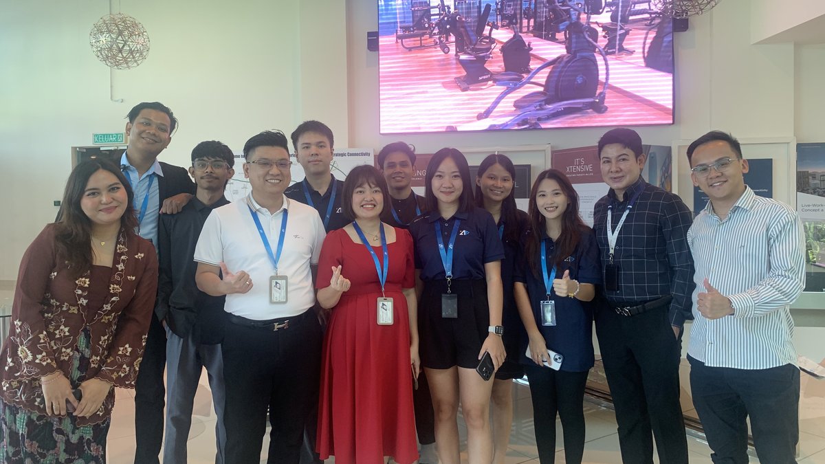Apricity team at the Gaya Residence sales gallery