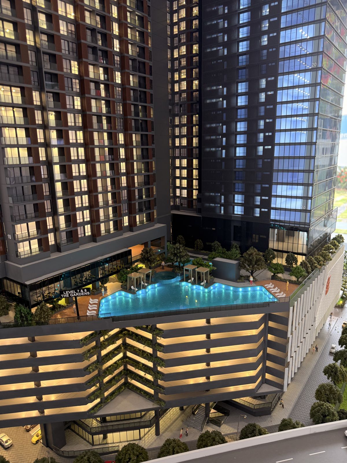 Scale model of Eko Titiwangsa towers