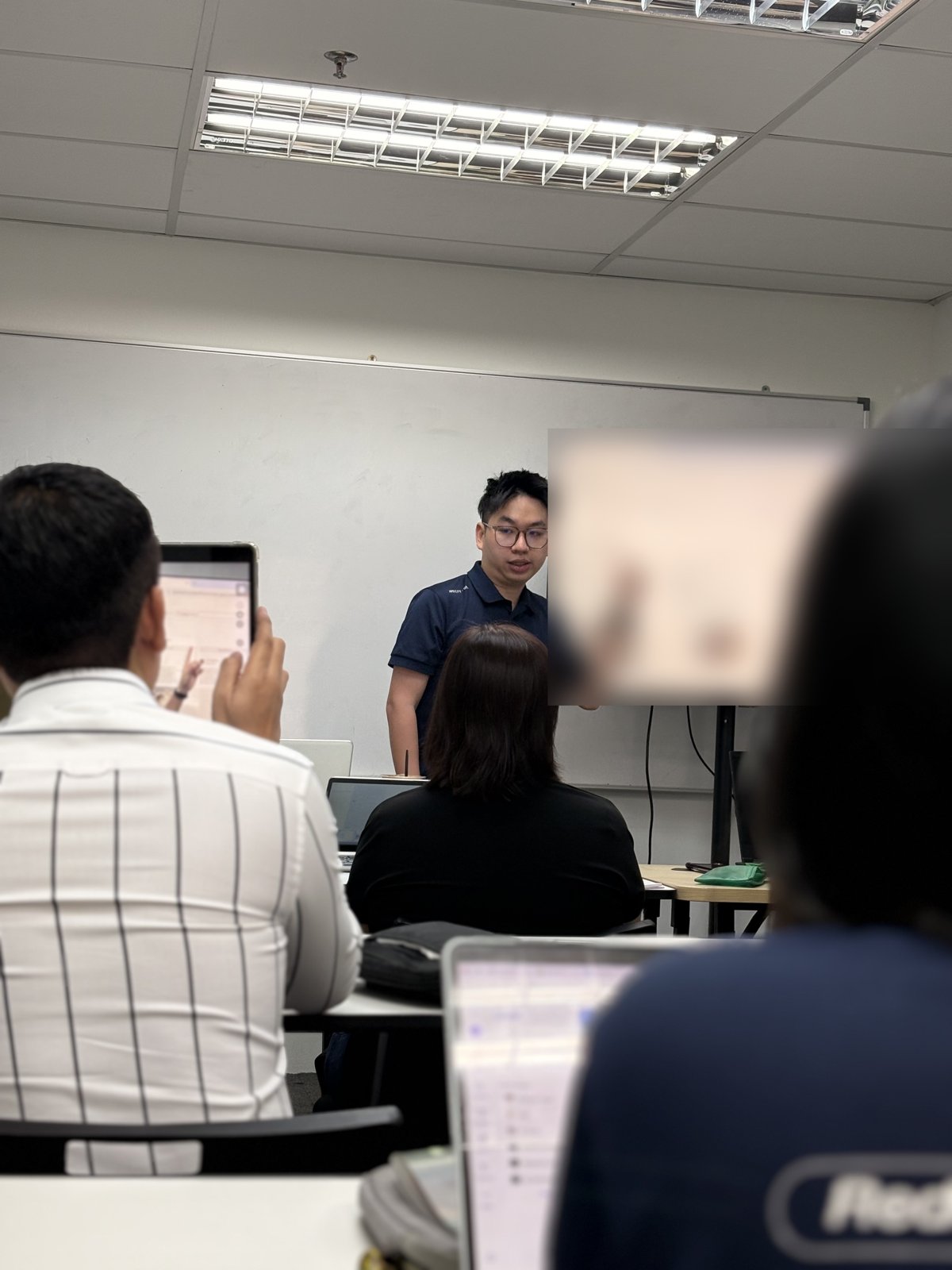 Ryan presenting during the Facebook Ads training