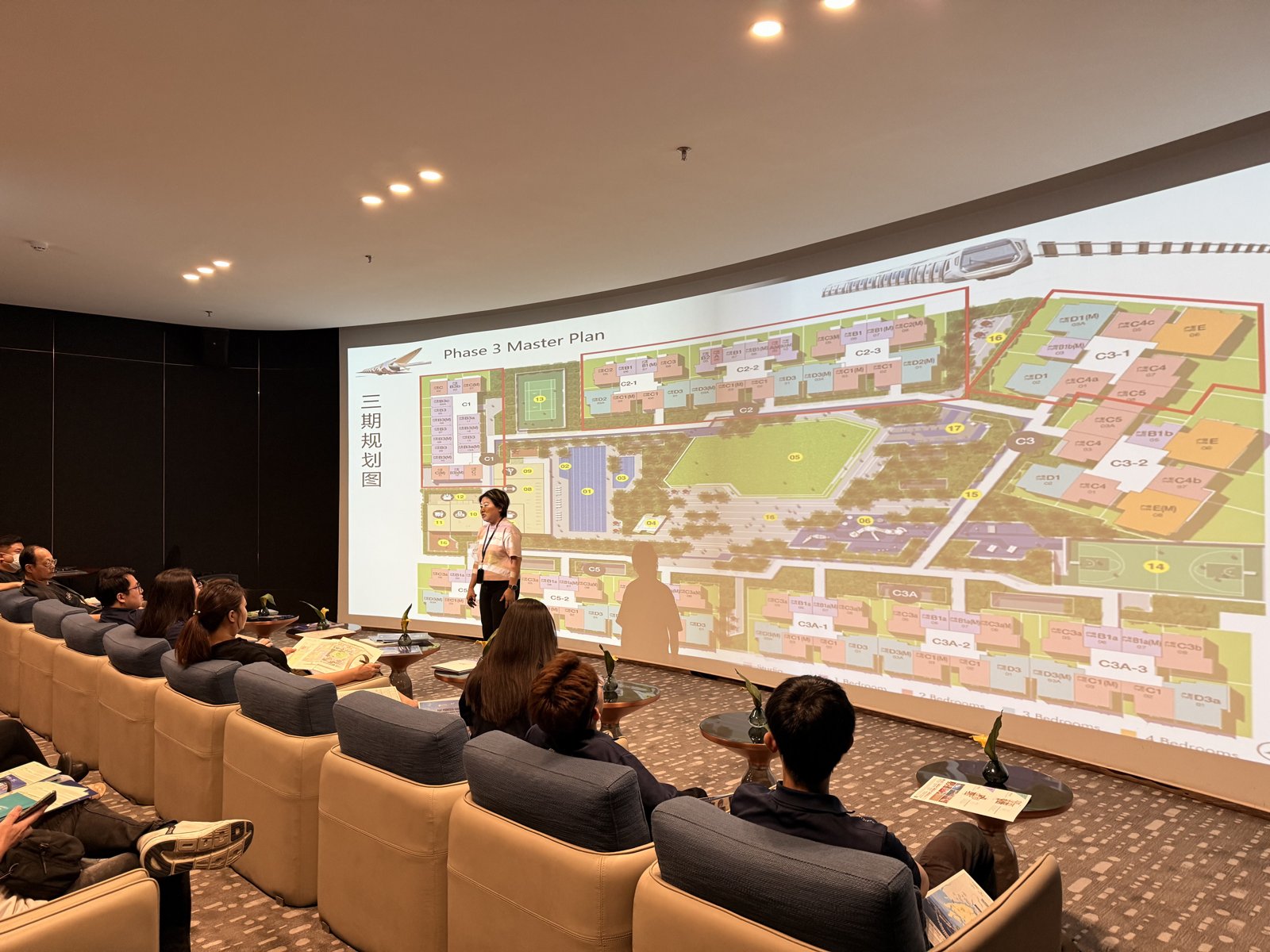 R&F Princess Cove Phase 3 master plan on the gallery screen