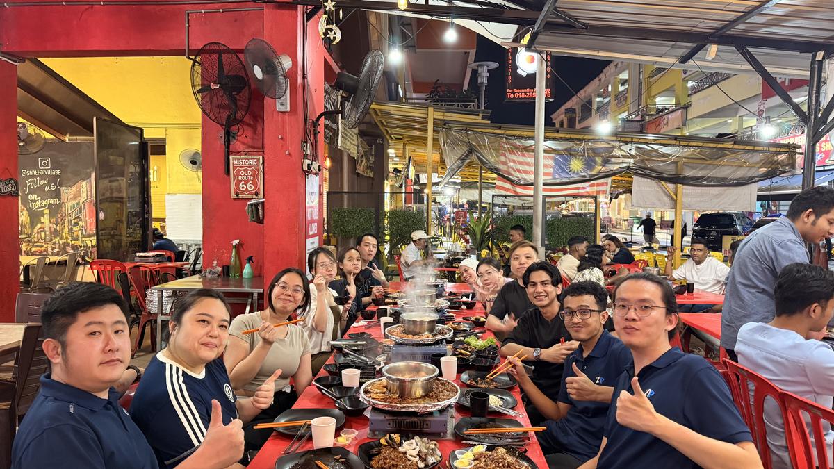 Apricity team at the July BBQ dinner