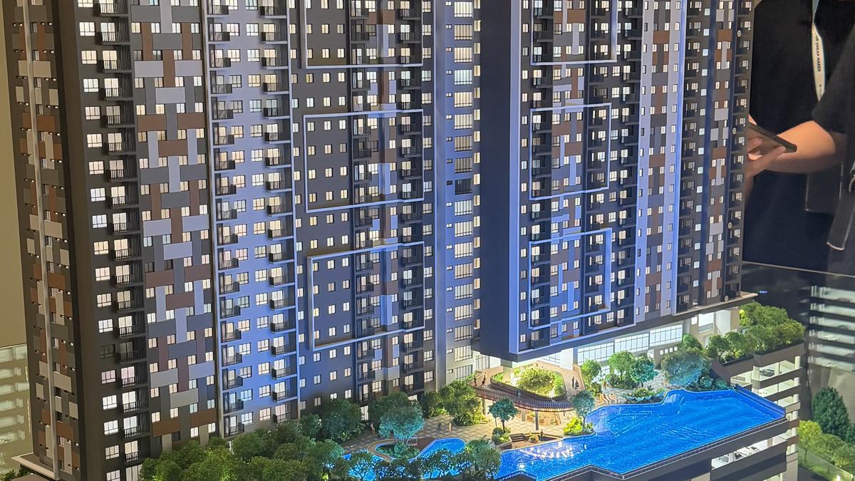 M Mira scale model at the sales gallery