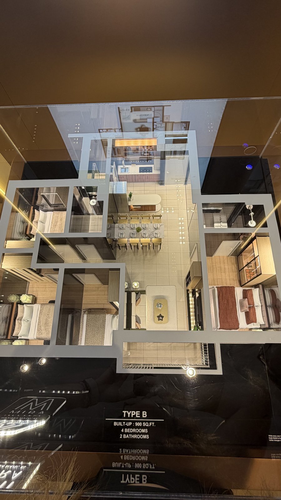 Scale model of an M Mira unit layout