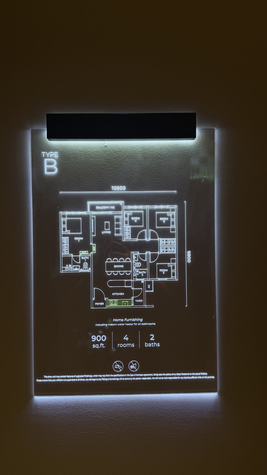 M Mira unit floor plan display