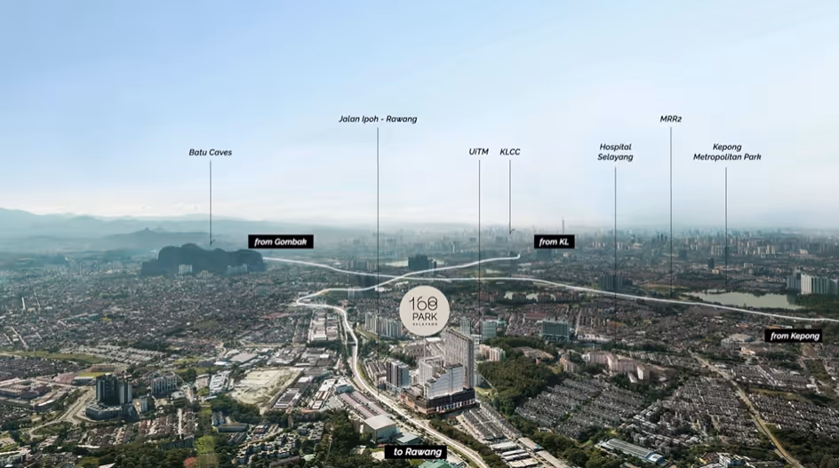 Prime address of 168 Park Selayang, located in Selayang, well-connected to shopping malls, schools, and transport hubs. Near with Selayang Mall