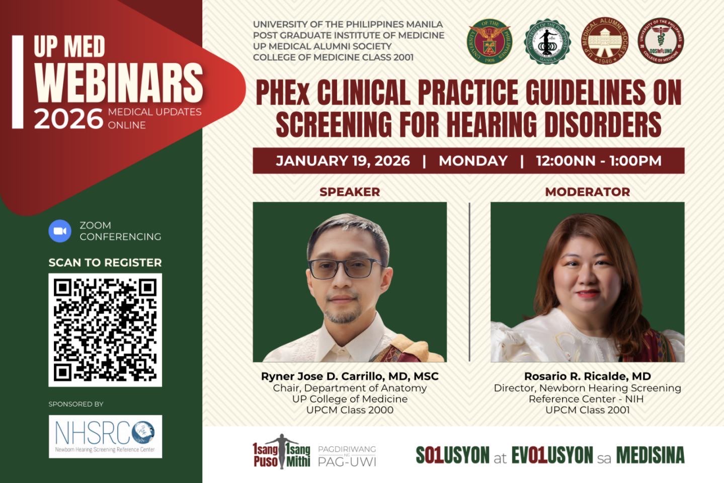 PHEx Clinical Practice Guidelines on Screening for Hearing Disorders