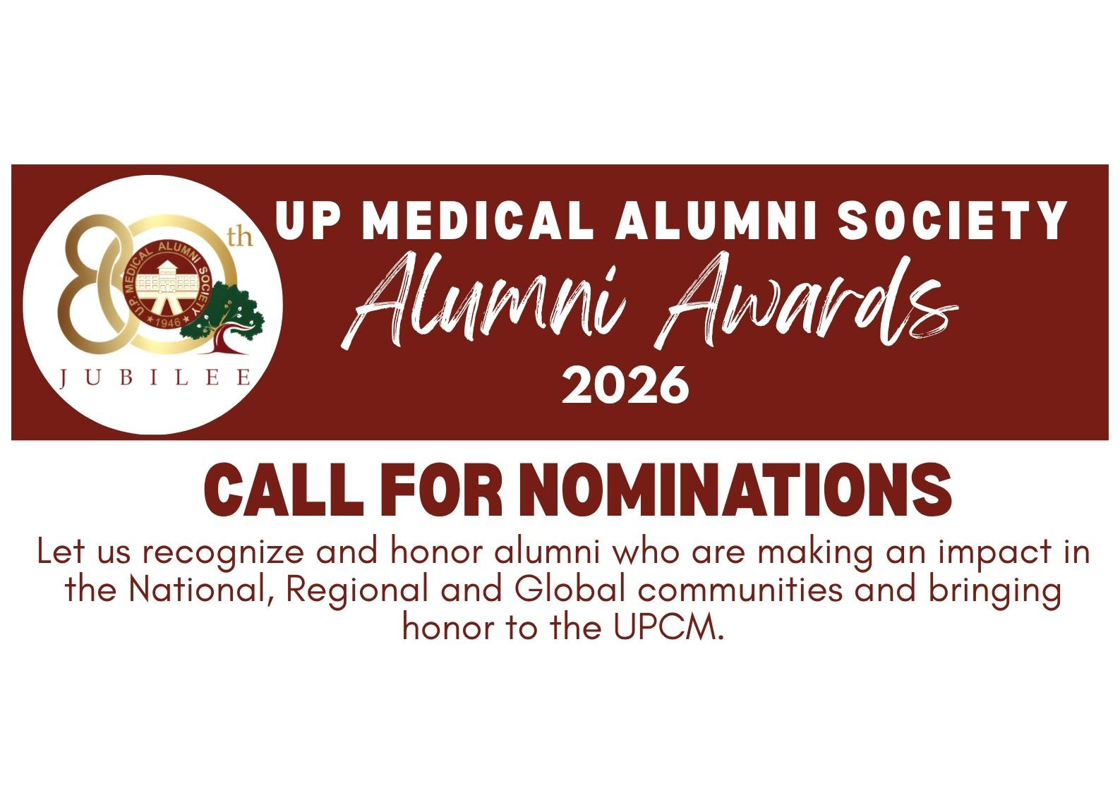 Call for UPMAS Alumni Awards 2026