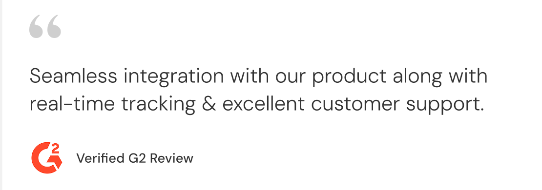 G2 verified review commending Databrain's developer-friendly SDK and comprehensive documentation