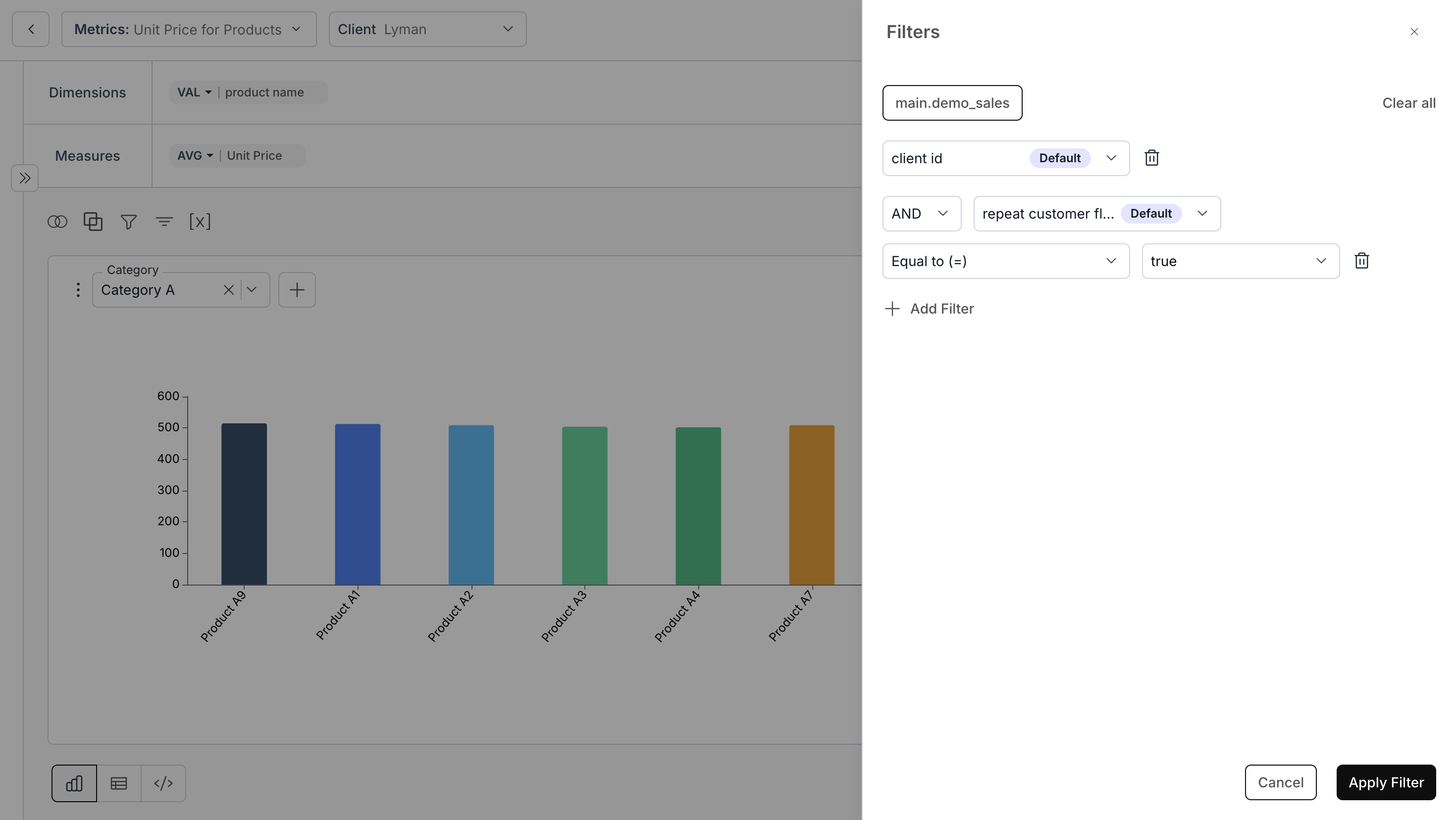 And vs Or : combining filter condition