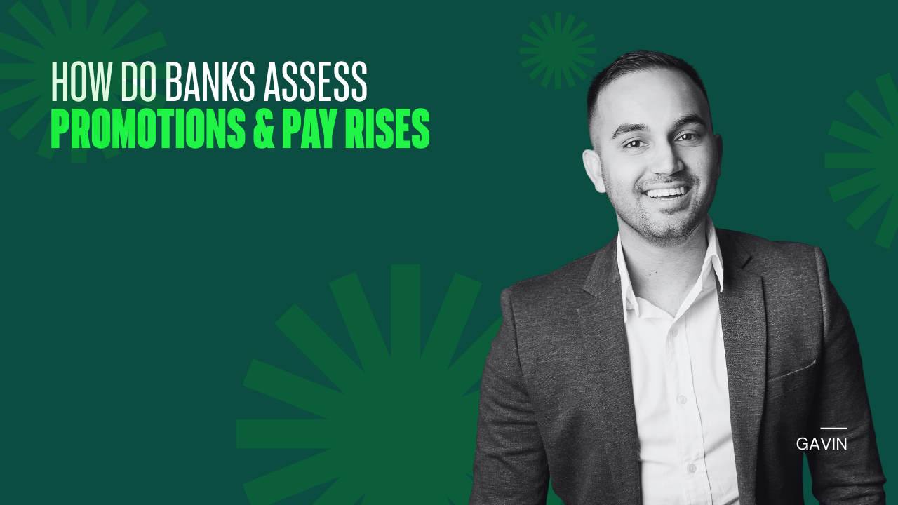 How do banks assess promotions & pay rises