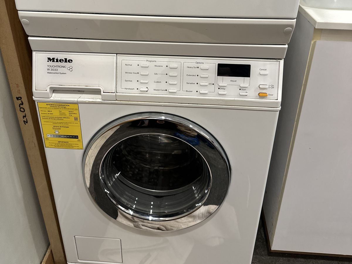 Miele W3033 classic compact washer front view