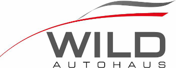WILD AUTOHAUS logo with stylized red and gray lines above the text.