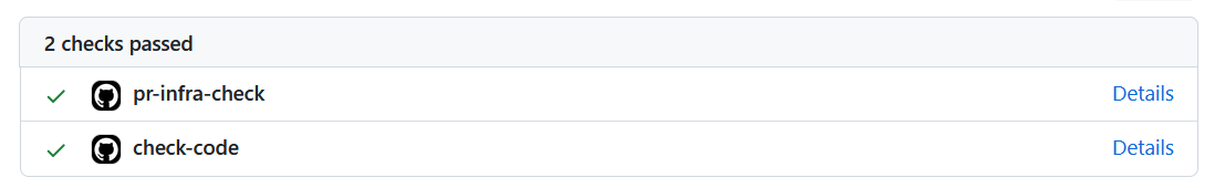 Pull request checks