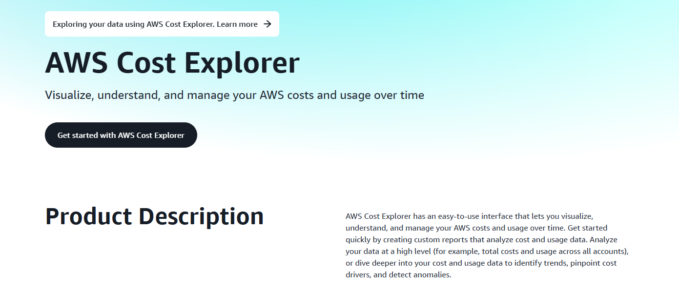 AWS Cost Explorer Screenshot