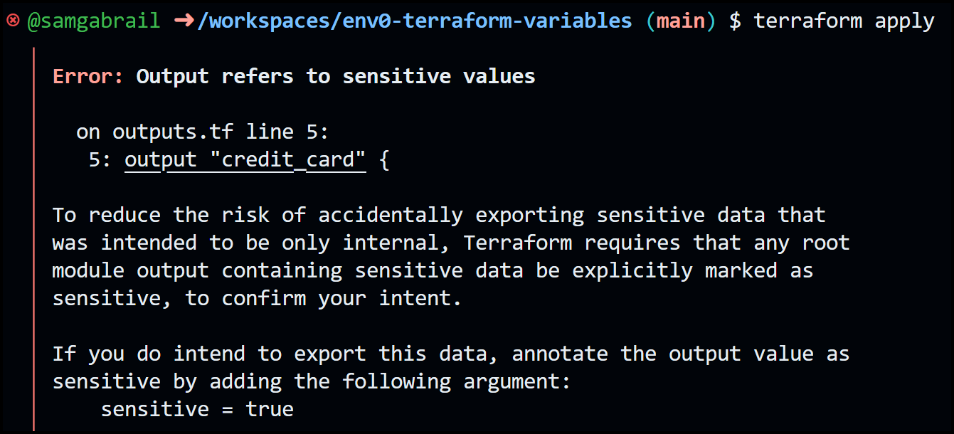 Terraform Variables Types Tips, Examples and Best Practices: Sensitive Variables and Security