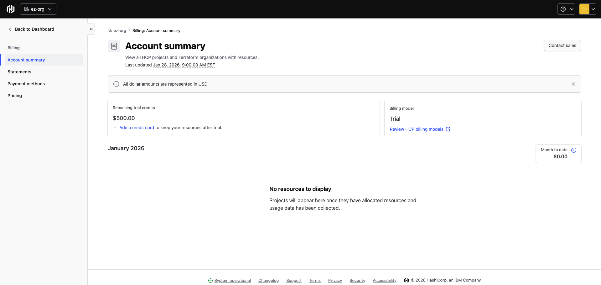 hcp-terraform-account-summary-trial-credits