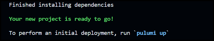 Our project is ready