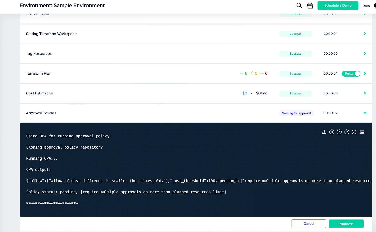 Policies Based on Deployment Plans