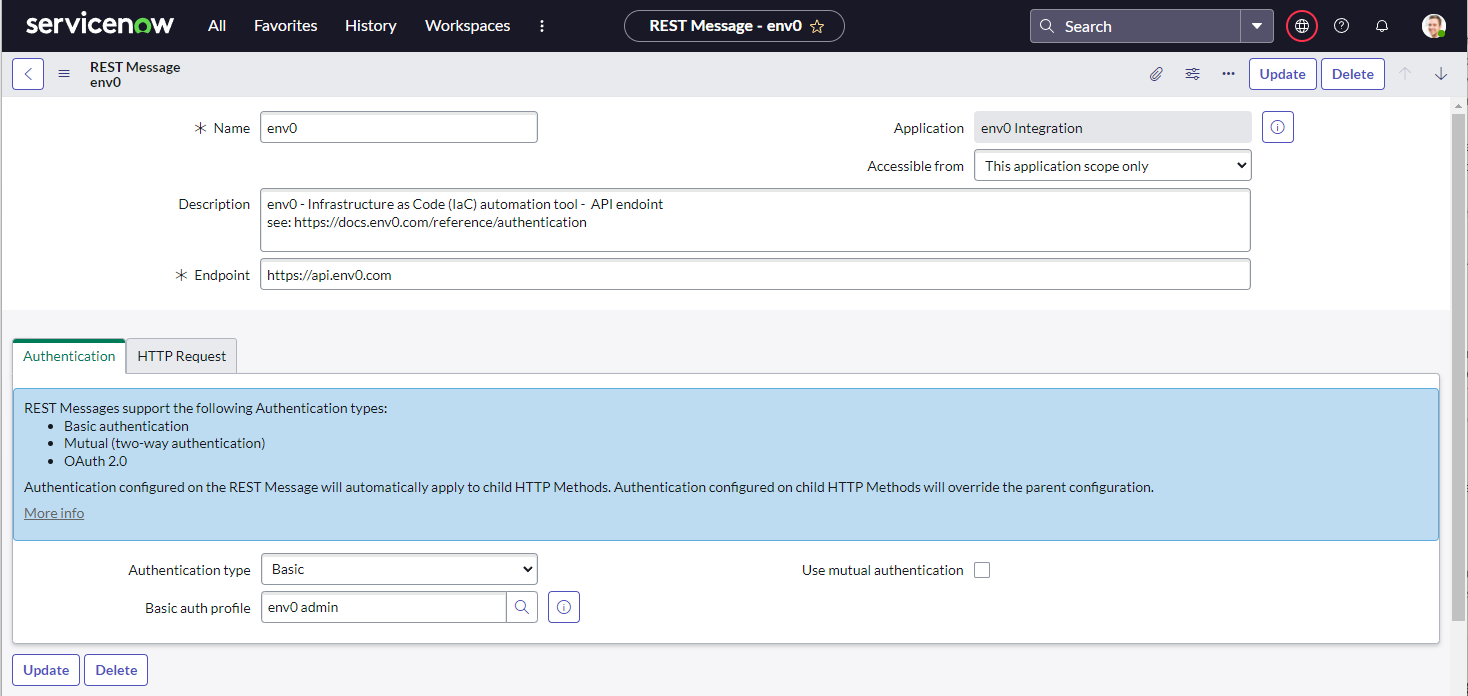 Outbound Rest Integration