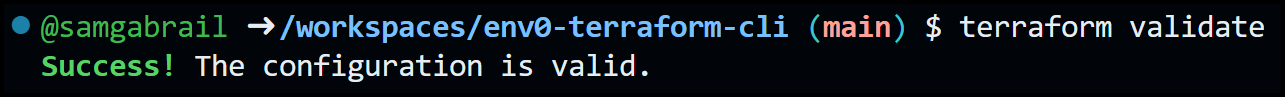 terraform validate: Check Your Configuration