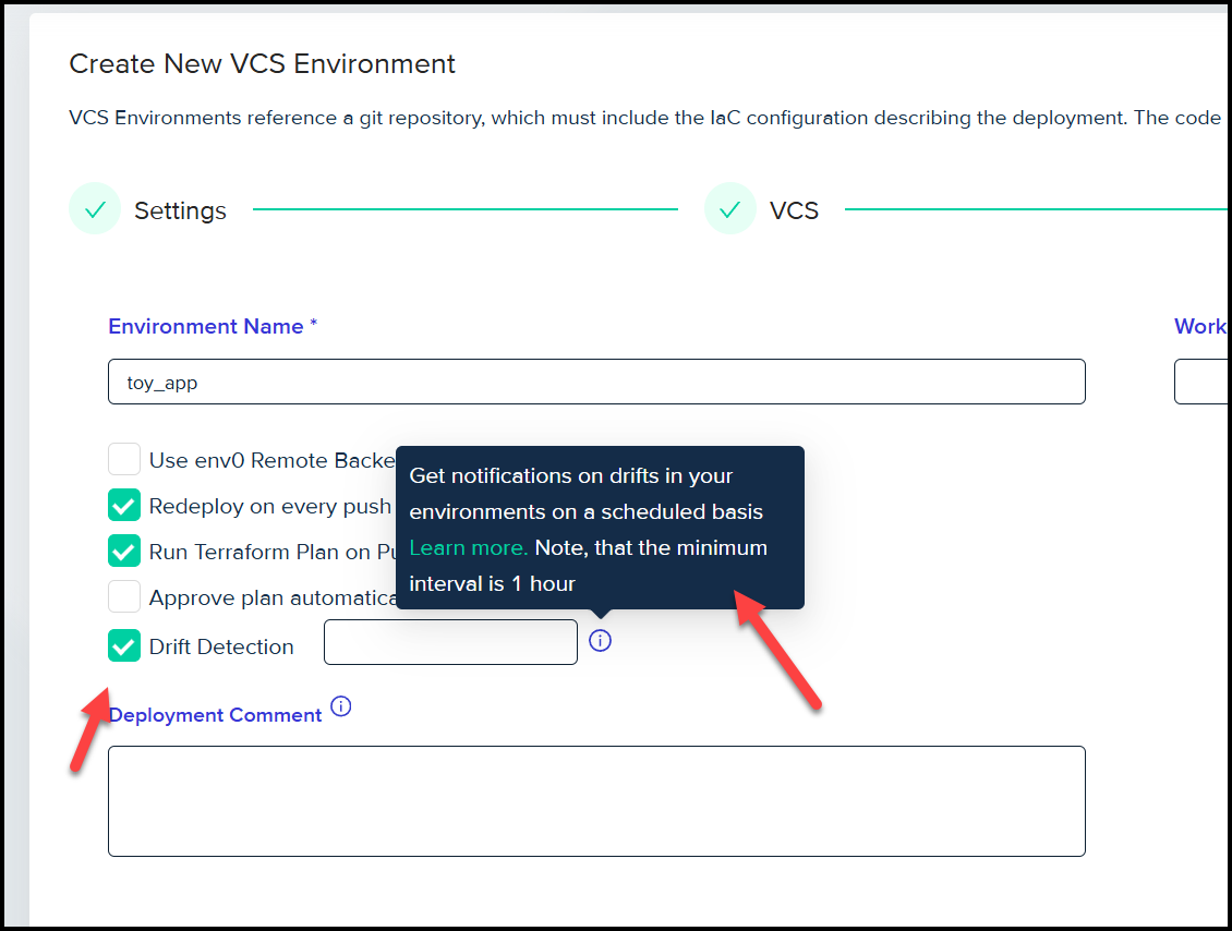 env0 Drift Detection