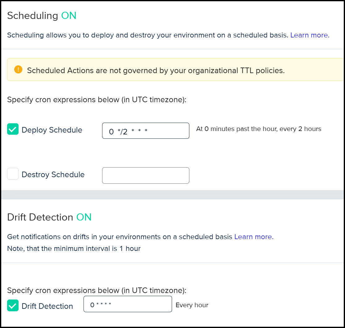 Drift Detection and Remediation Setup