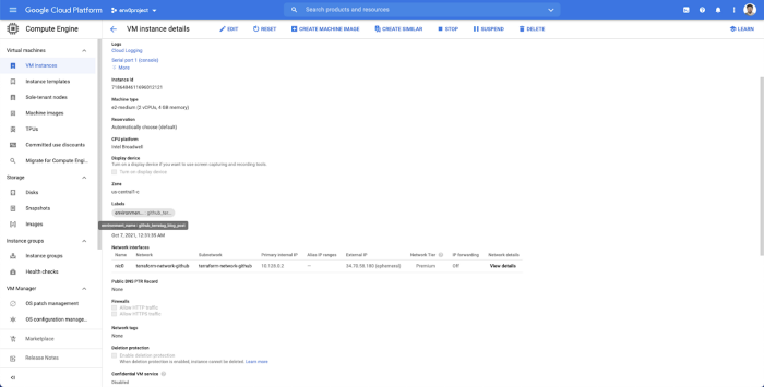 Labels on GCP